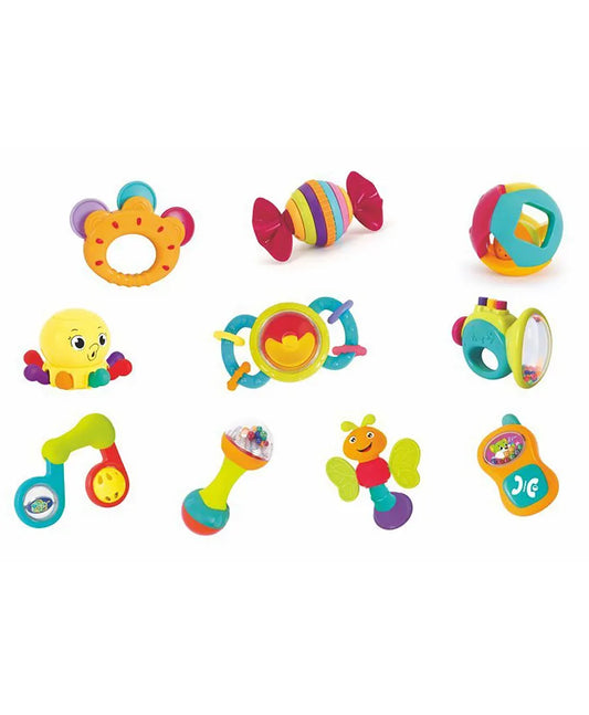 Set de 10 Hochets d'Éveil pour Bébé (3M+)
