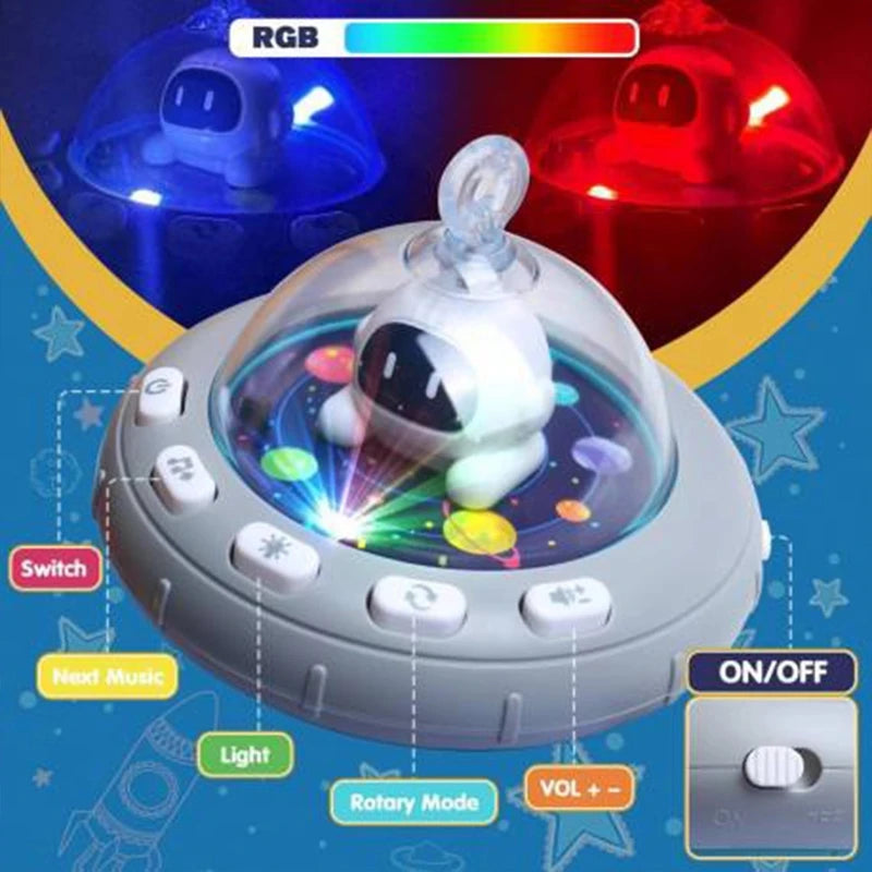 Mobile musical avec projecteur - Astronaute