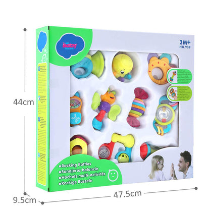 Set de 10 Hochets d'Éveil pour Bébé (3M+)