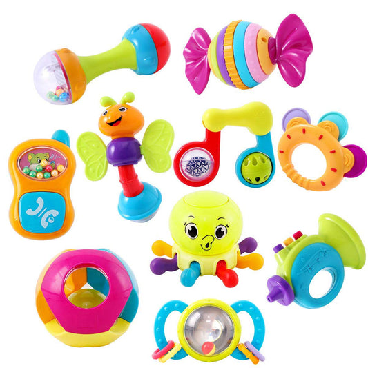 Set de 10 Hochets d'Éveil pour Bébé (3M+)