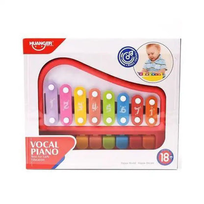 Piano Xylophone 8 touches - Rouge