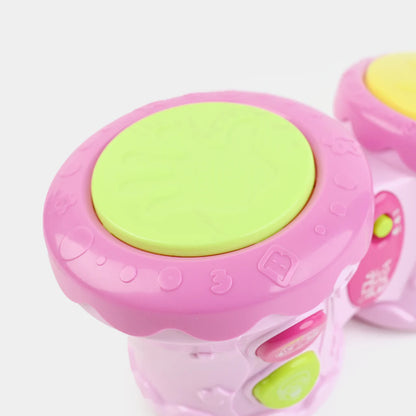 Mon petit tambour musical - Rose