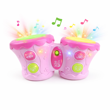 Mon petit tambour musical - Rose
