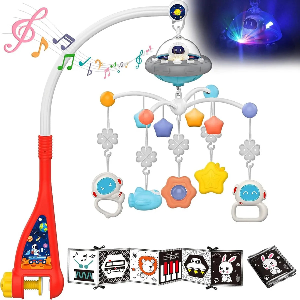 Mobile musical avec projecteur - Astronaute