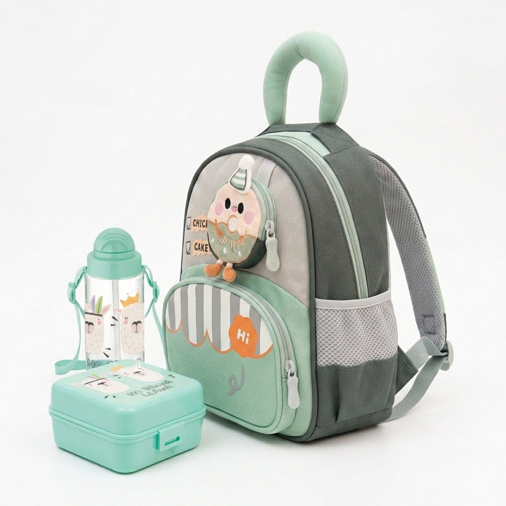Pack Rentrée : Cartable + Boîte à Goûter + Gourde