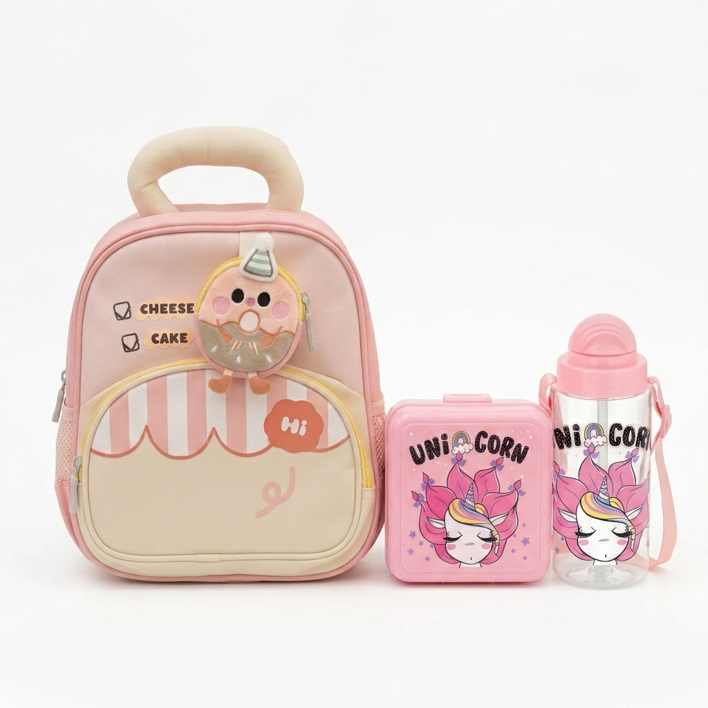 Pack Rentrée : Cartable + Boîte à Goûter + Gourde