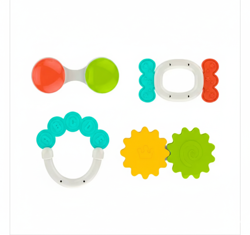 Lot de 4 hochets - HUANGER