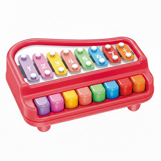 Piano Xylophone 8 touches - Rouge