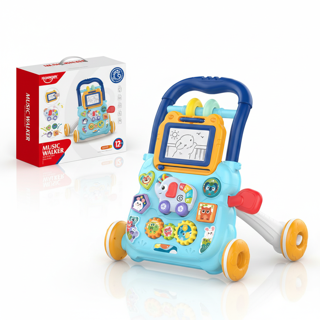 Trotteur Musical Éducatif Bébé – BLEU