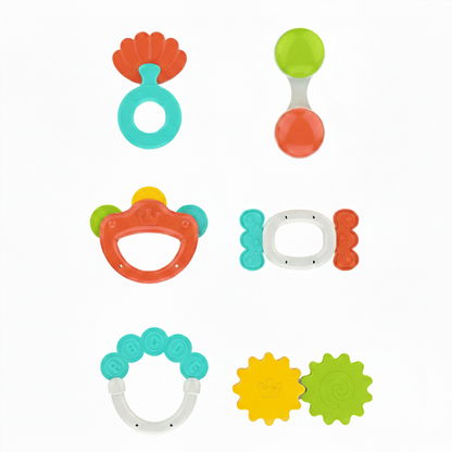 Lot de 6 hochets - HUANGER