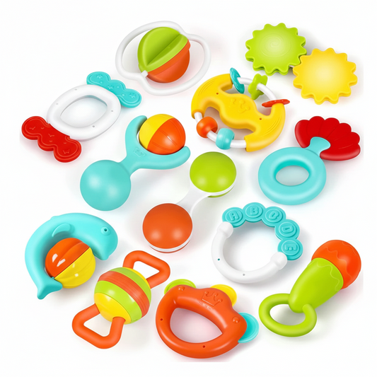 Lot de 12 hochets - HUANGER