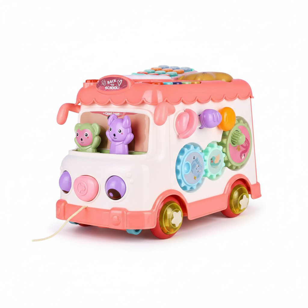 Bus scolaire multifonctionnel - Rose