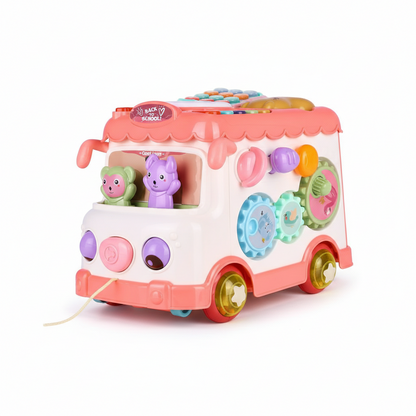 Bus scolaire multifonctionnel - Rose