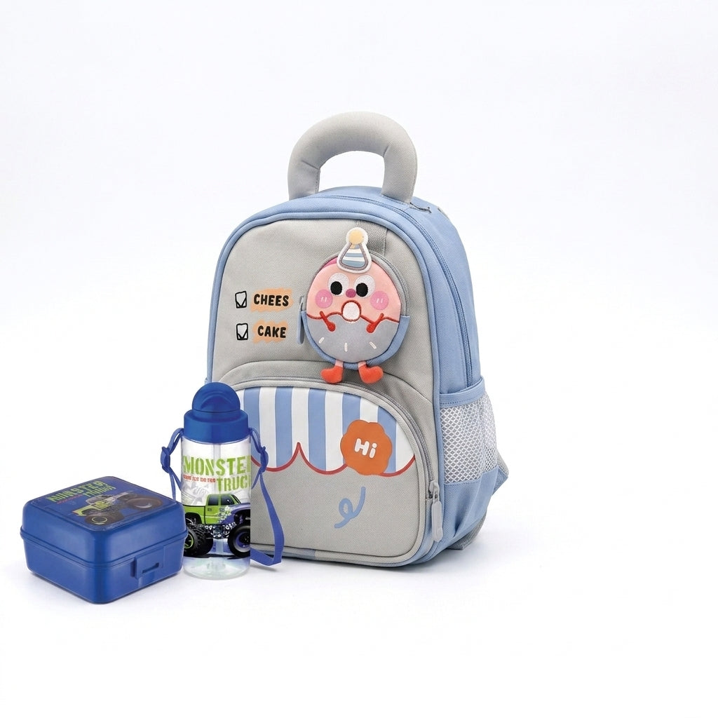 Pack Rentrée : Cartable + Boîte à Goûter + Gourde