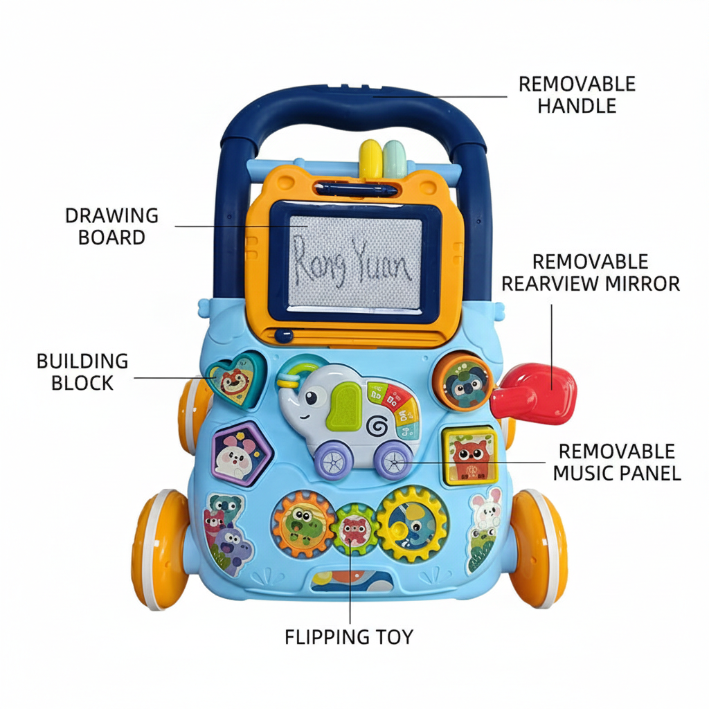 Trotteur Musical Éducatif Bébé – BLEU