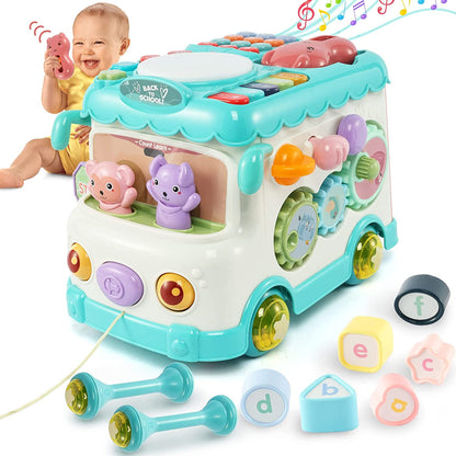Bus scolaire multifonctionnel - Bleu