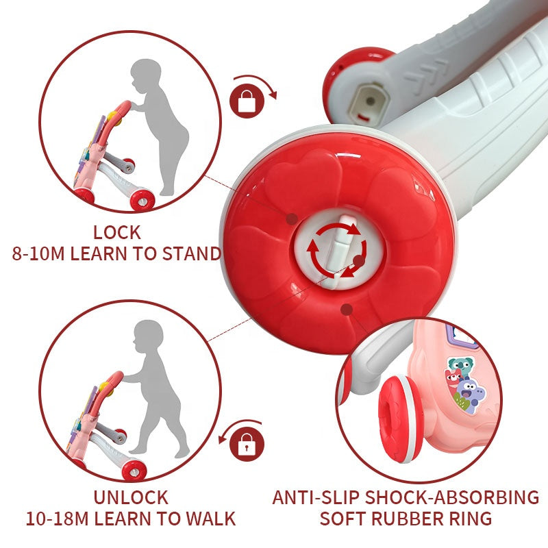 Trotteur Musical Éducatif Bébé – ROSE