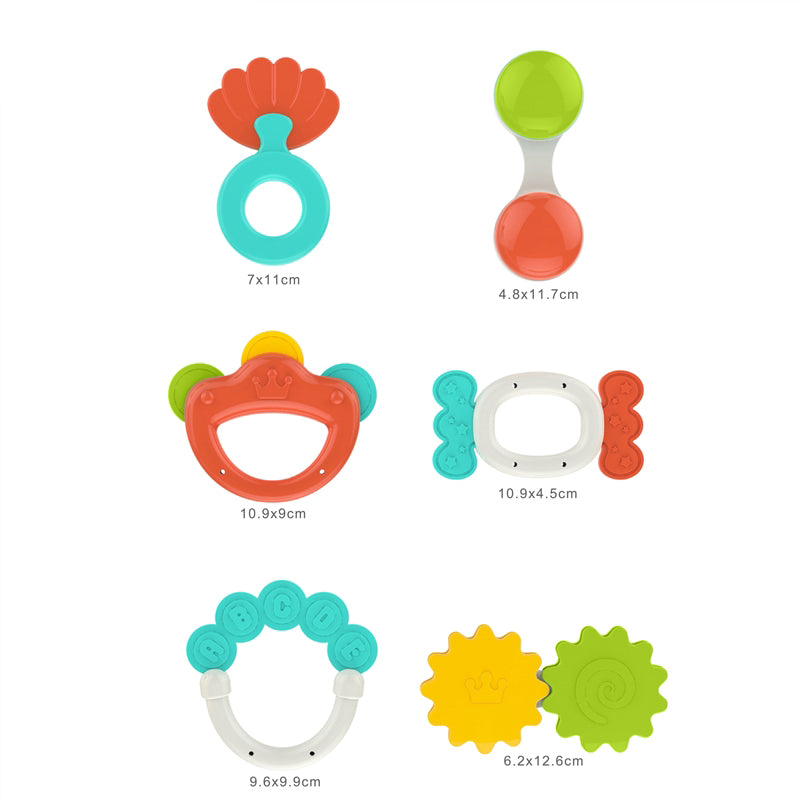 Lot de 6 hochets - HUANGER