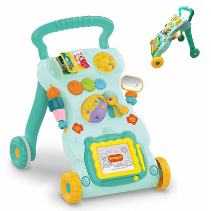 Trotteur Éducatif Bébé Multiactivités - VERT