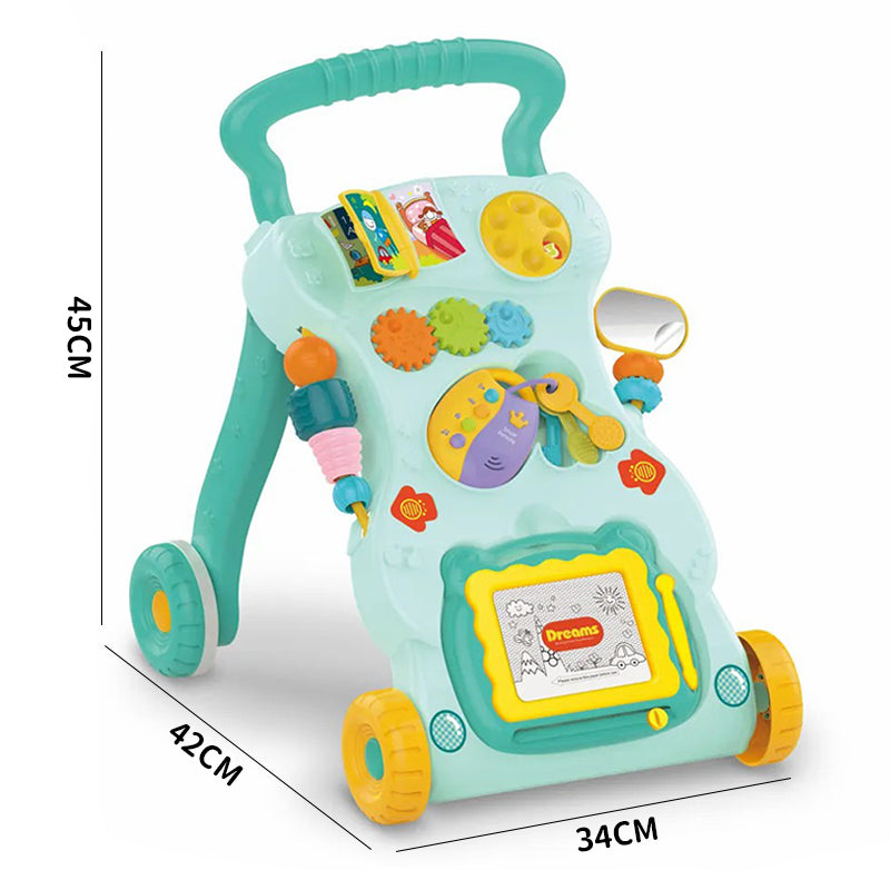 Trotteur Éducatif Bébé Multiactivités - VERT