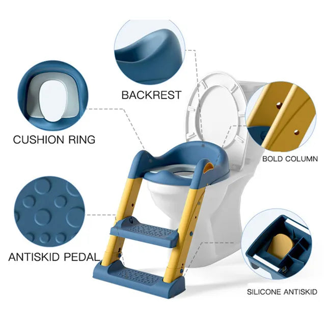 Réducteur De Toilette Pliable Avec Echelle